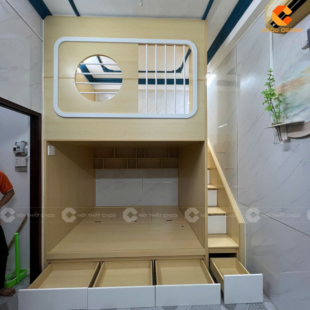 Hình ảnh thực tế khi bàn giao giường tầng đa năng